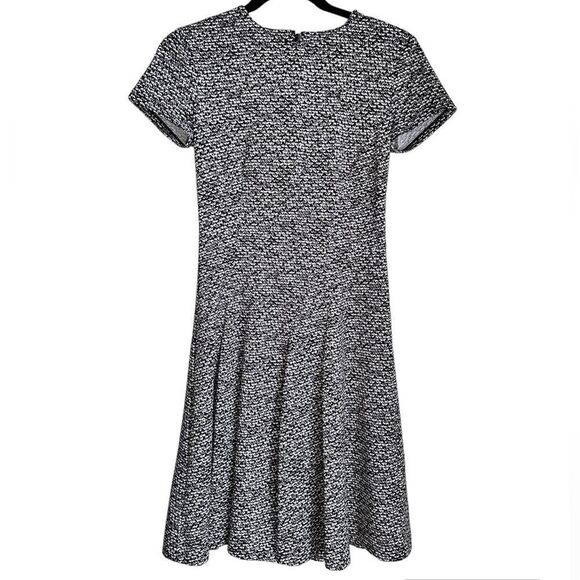 Michael Kors Houndstooth Dress Size 0 mini fit and flare short sleeve zip up - Picture 1 of 6